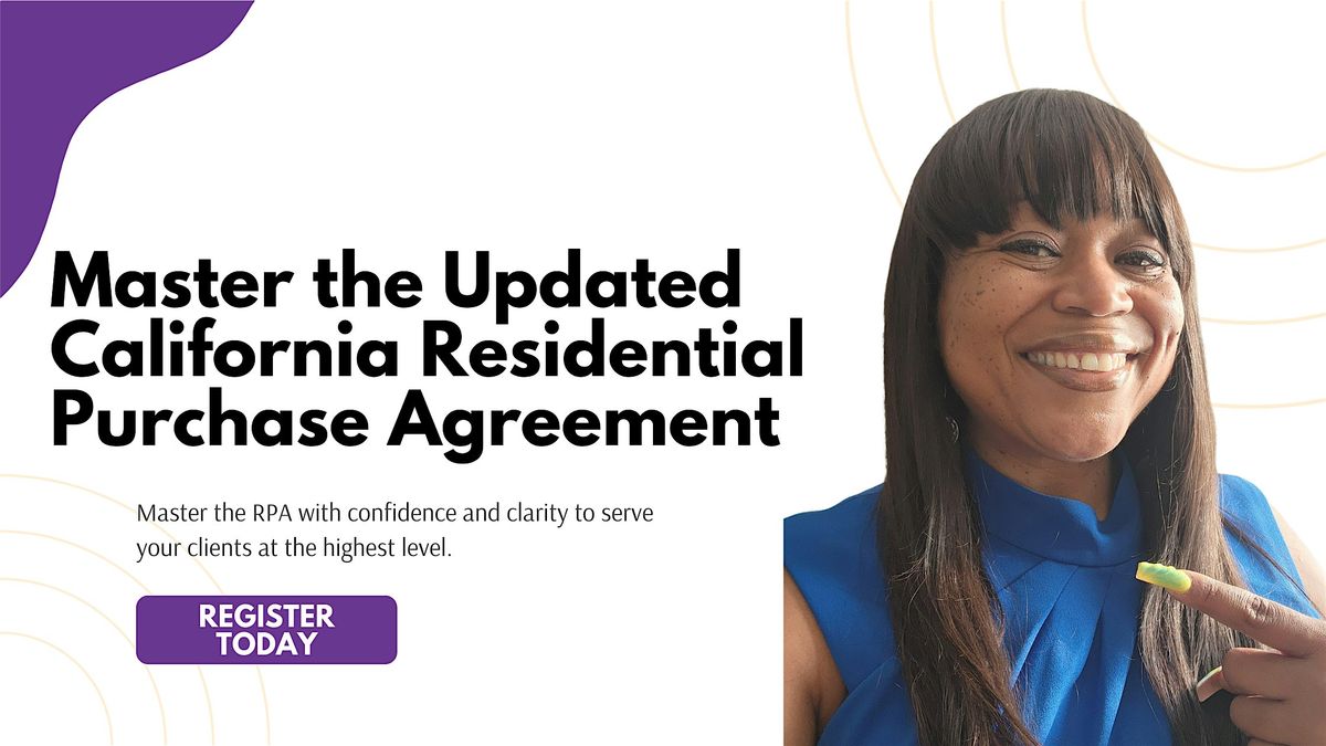 Master the Updated California Residential Purchase Agreement