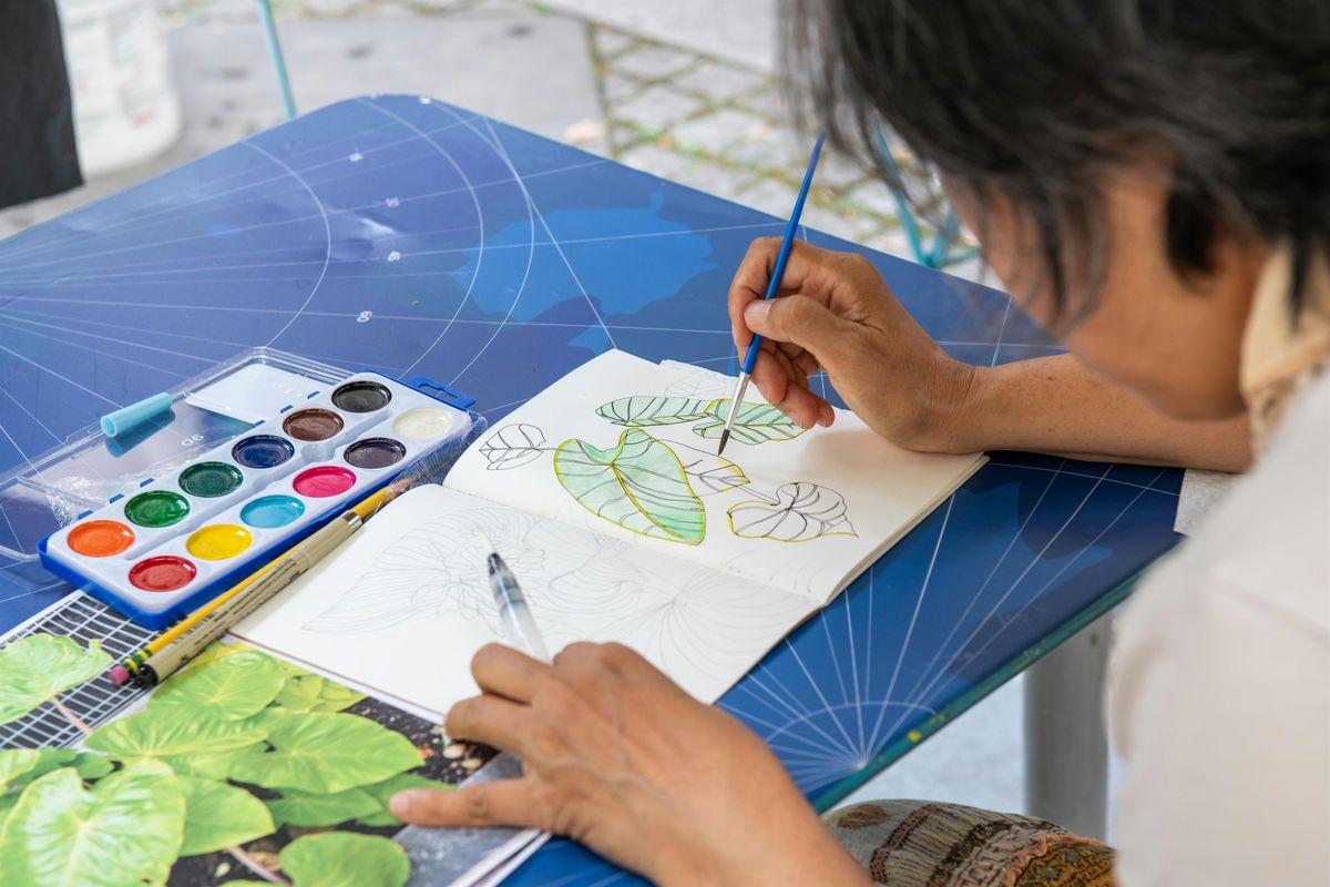 Art Cart Workshop: Self Portraits with Acrylic Paint