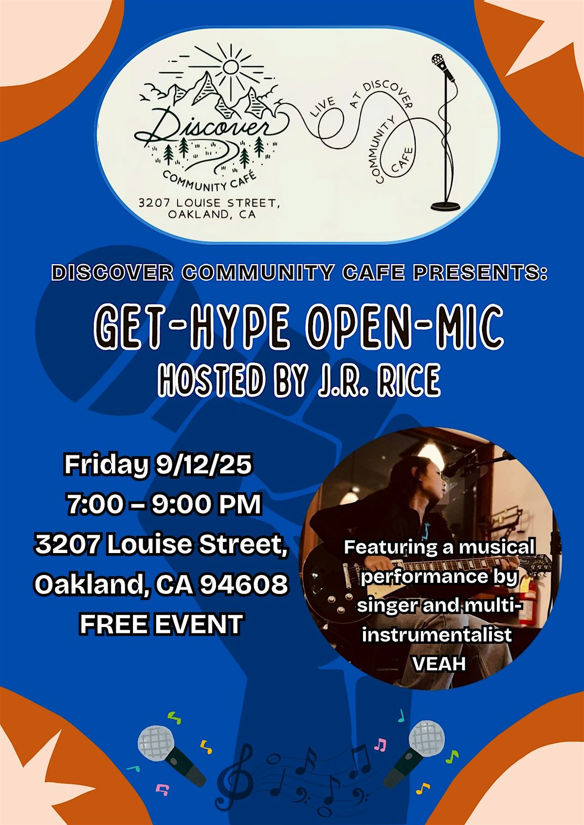 Discover Community Cafe Presents: Get-Hype Open-Mic