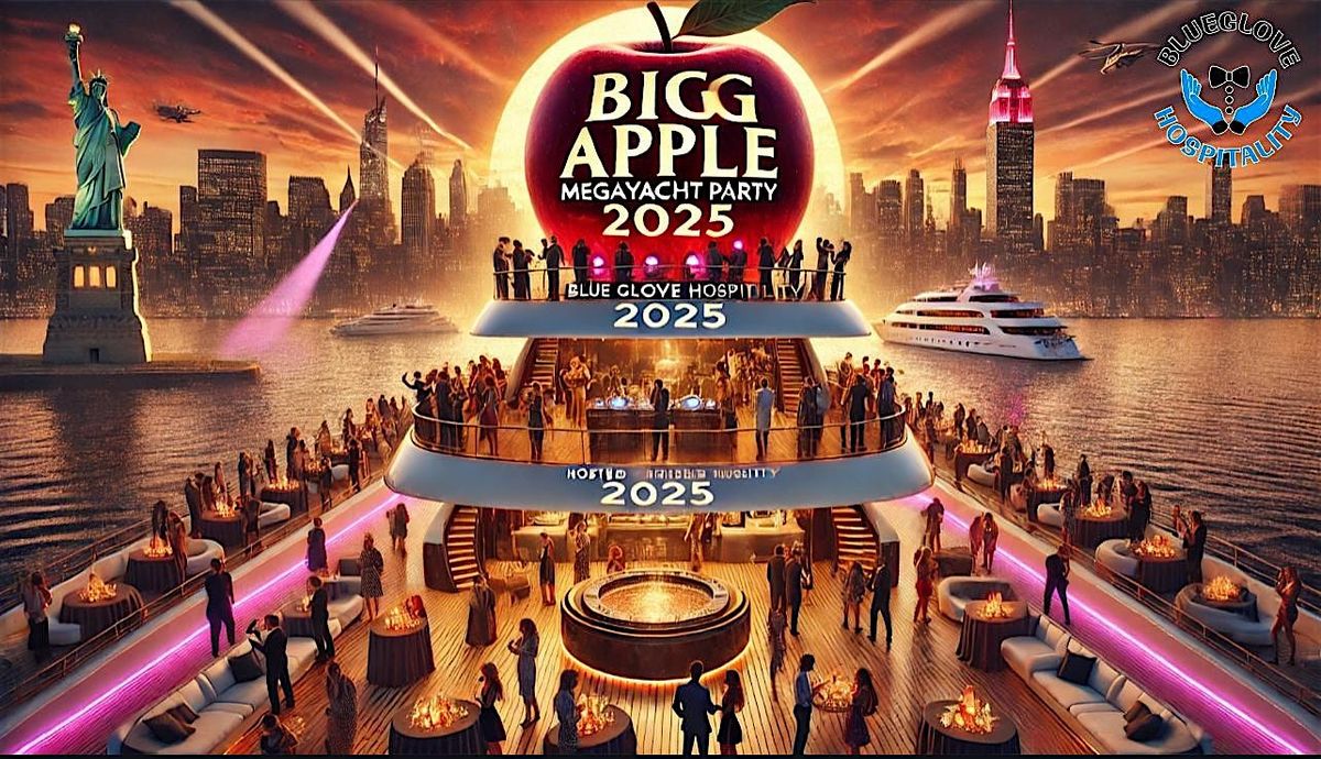 BIG APPLE MEGA-YACHT PARTY 2025 | NYC (Open Bar Available!)