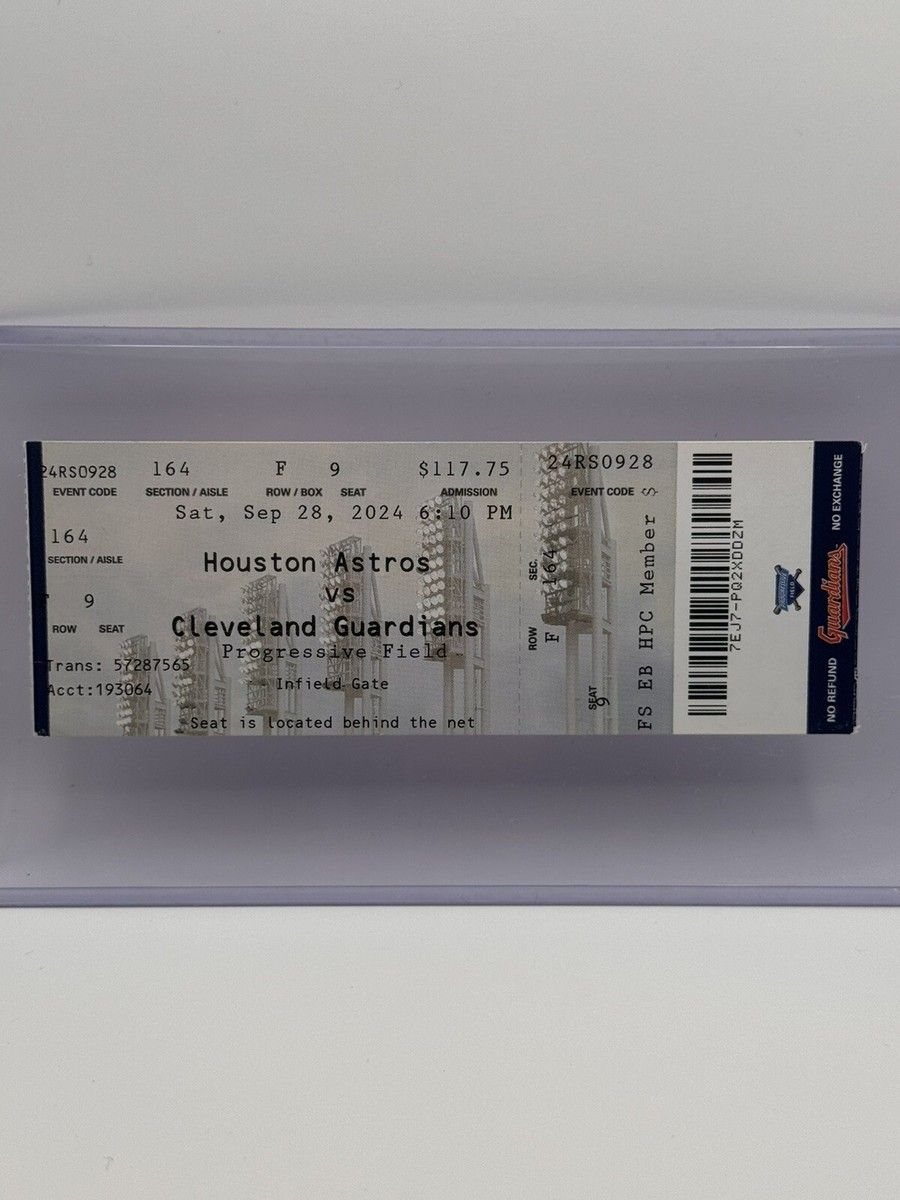 Houston Astros at Cleveland Guardians at Progressive Field