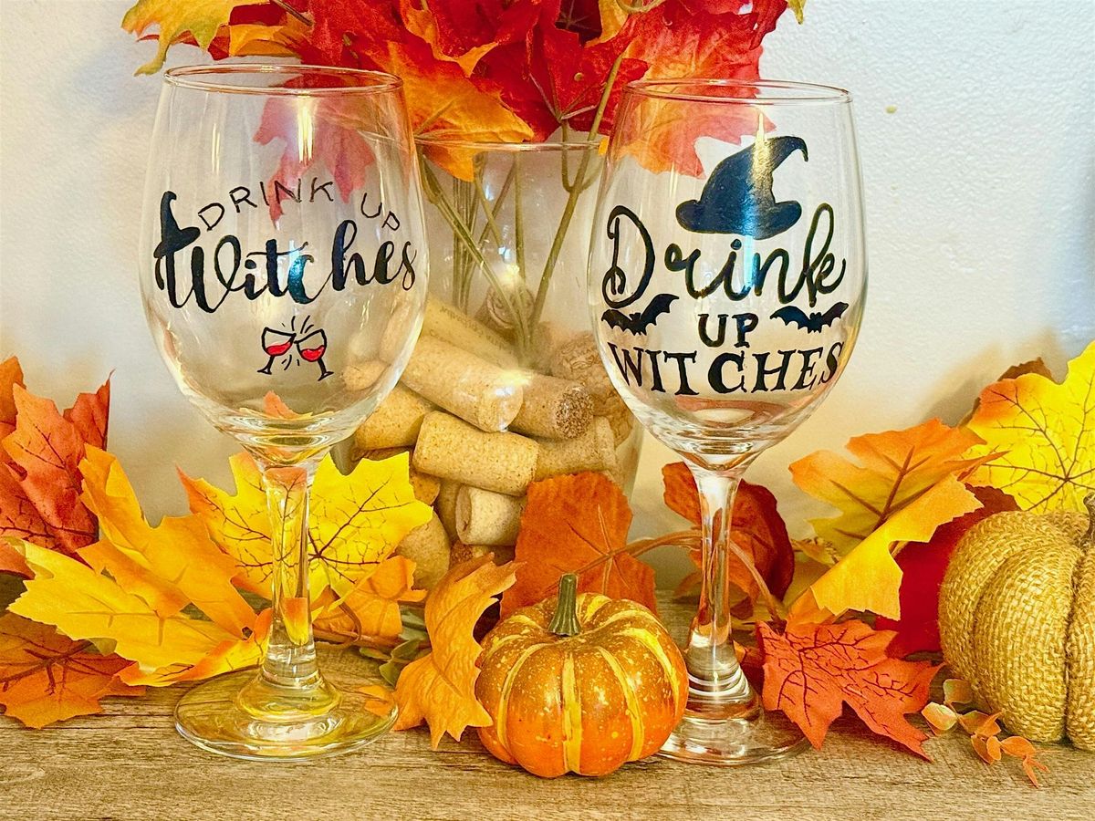 Halloween Wine Glass Paint and Sip at Hardwick Winery