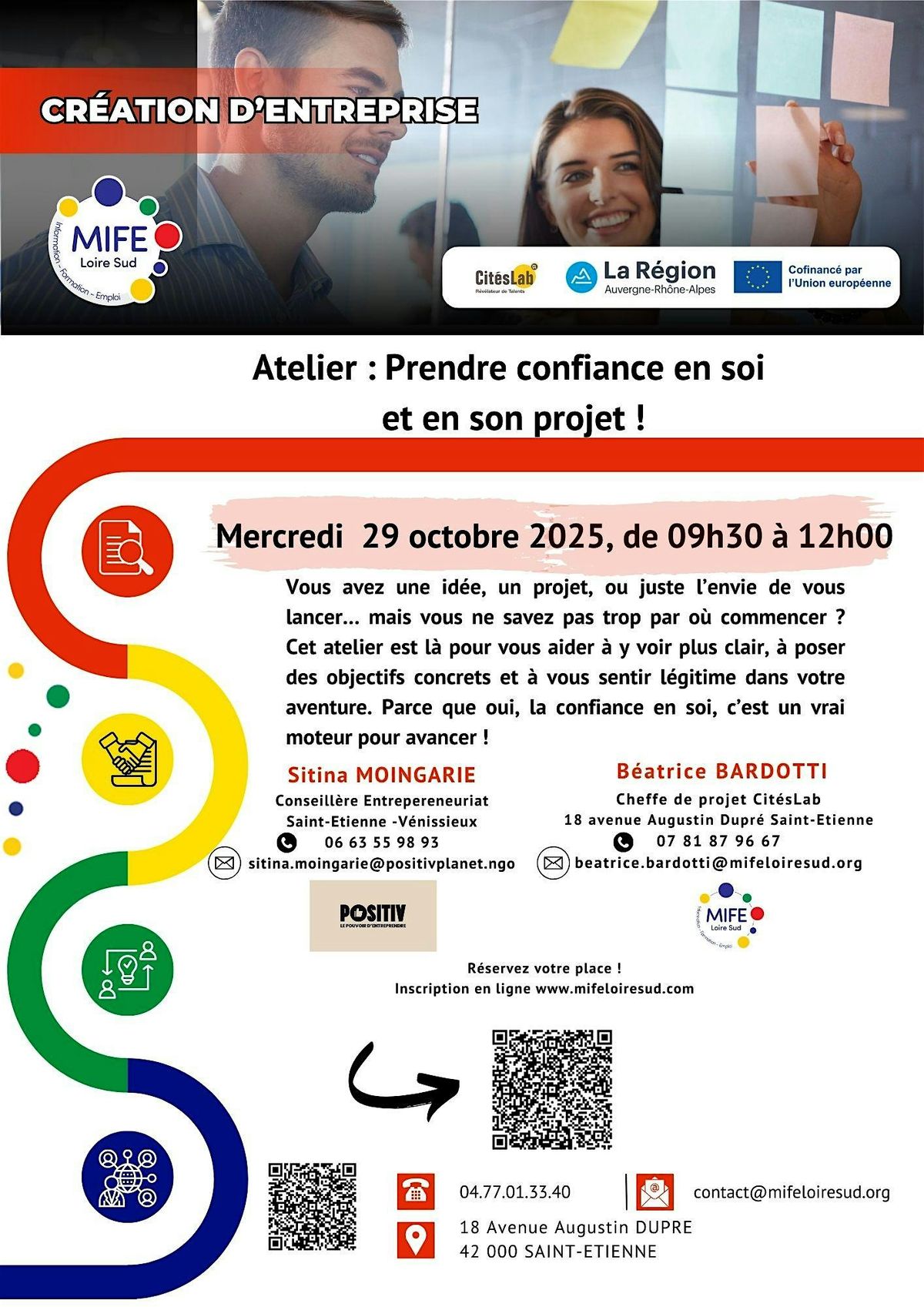 Atelier : Prendre confiance en soi et en son projet