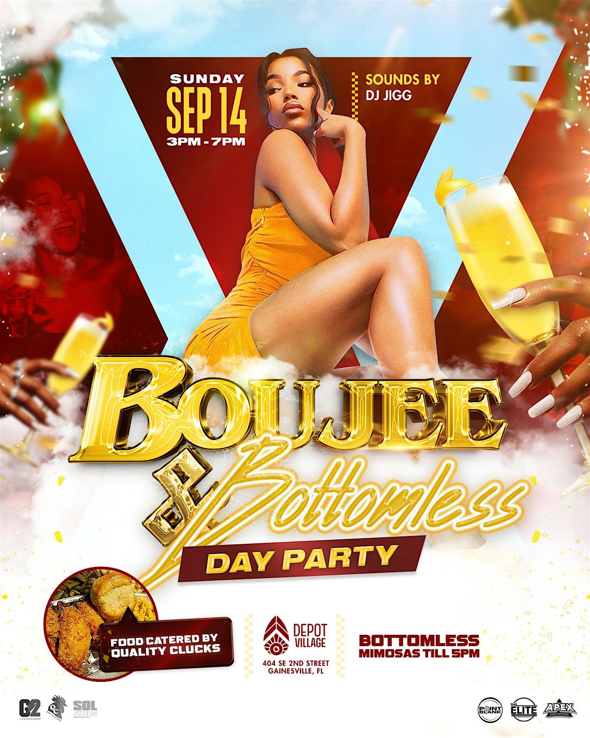 BOUJEE & BOTTOMLESS MIMOSAS.. DAY PARTY