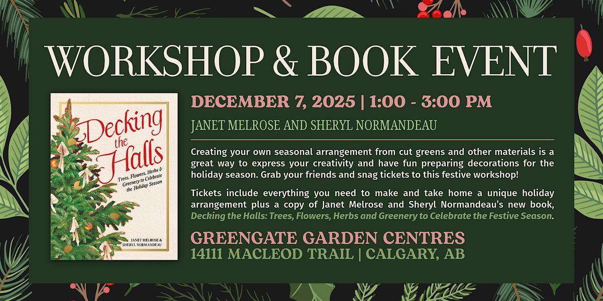 Decking the Halls: An Indoor Seasonal Foliage Arrangement Workshop