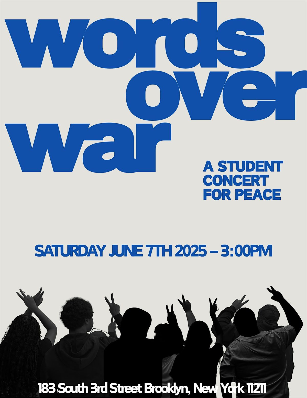 Words Over War: A Student Concert For Peace