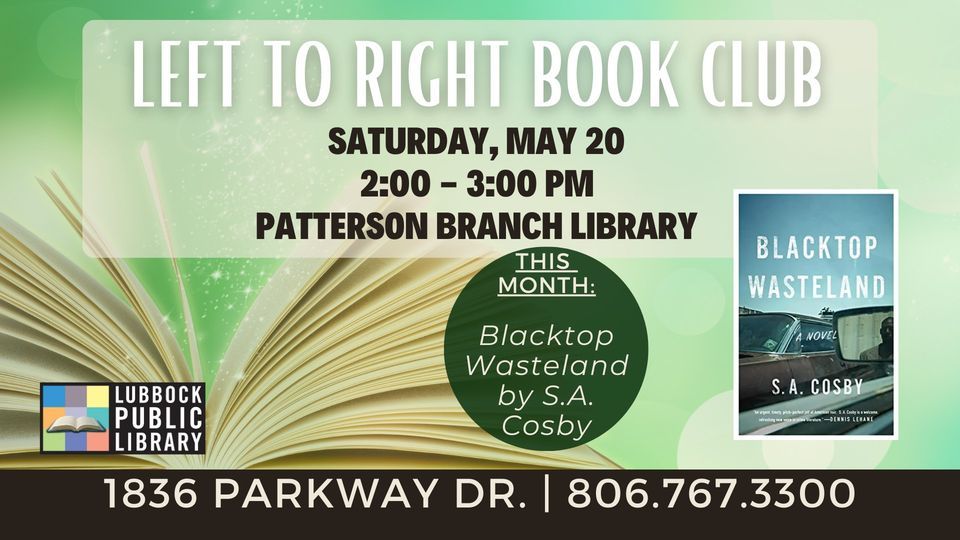 Left to Right Book Club at Patterson Branch Library Lubbock Public