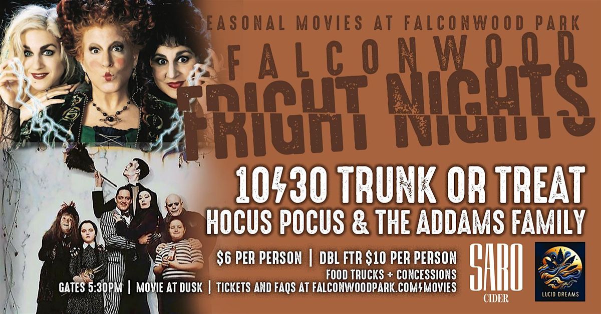 Falconwood TRUNK or TREAT: Hocus Pocus and The Addams Family Dbl Ftr