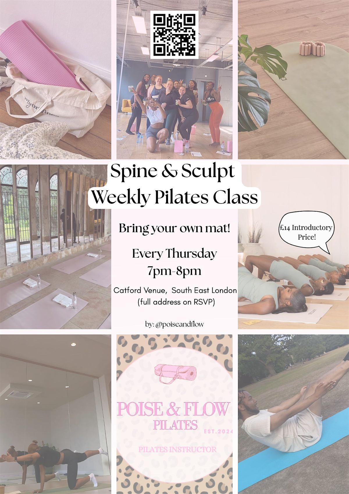 Spine & Sculpt Pilates | Thursday night (Drop In Class)