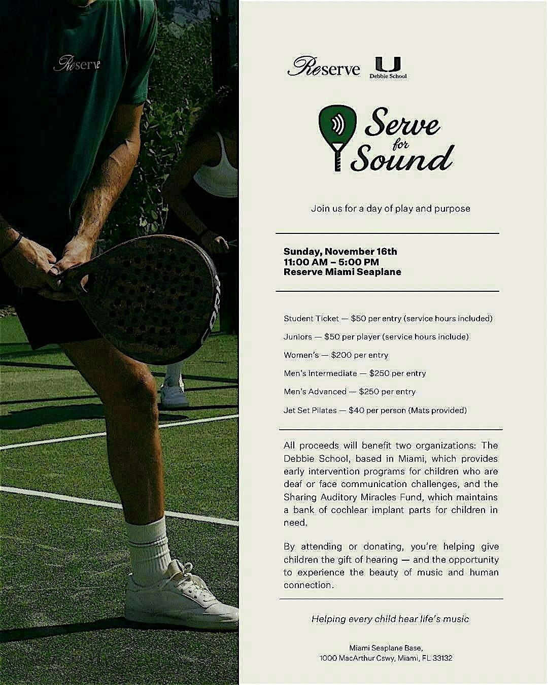 Serve For Sound - Helping every child hear life's music !