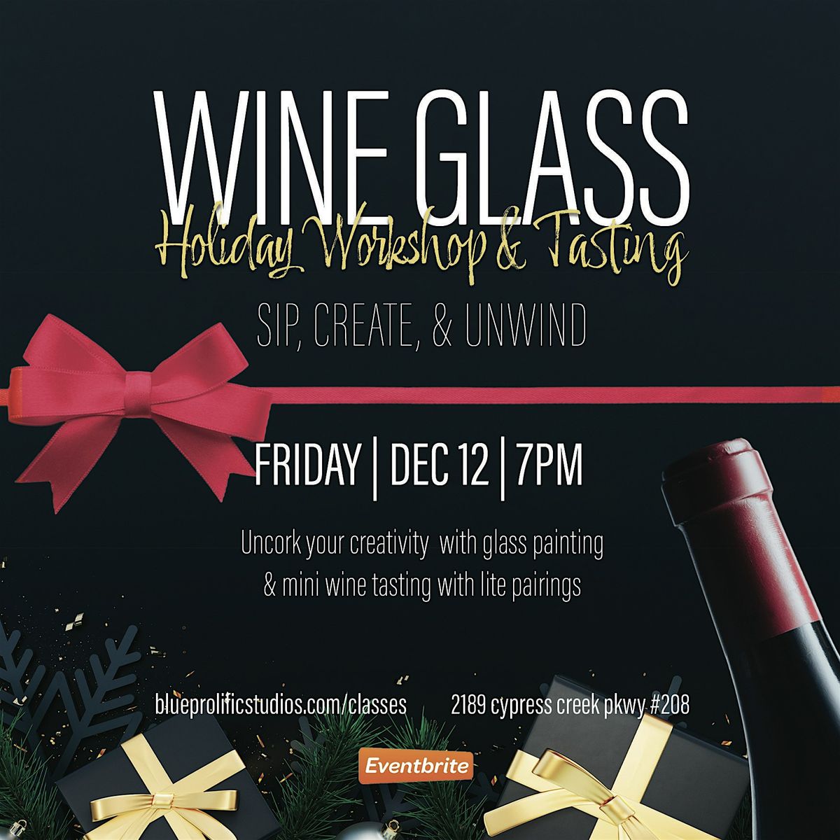 Wine Glass Holiday Workshop