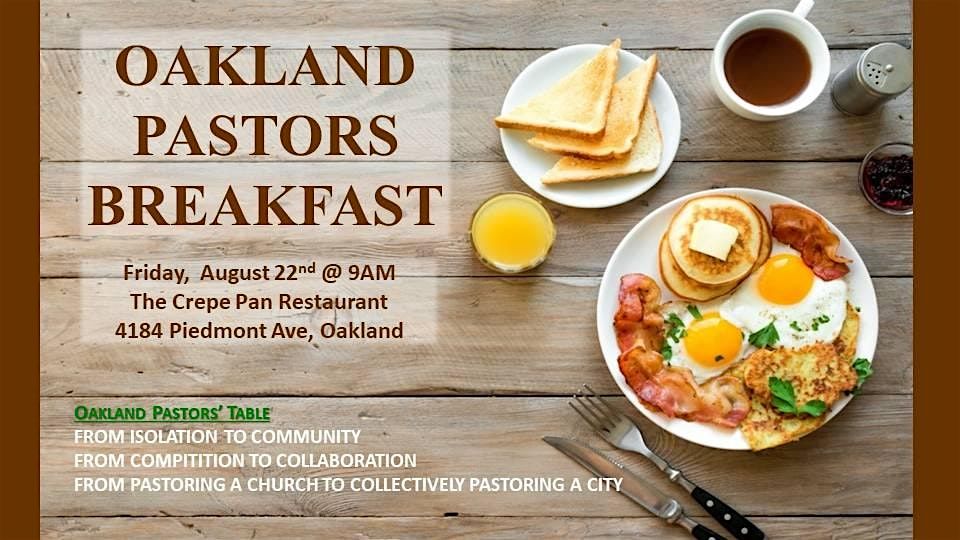 Oakland Pastors Breakfast - Aug 22nd, 2025