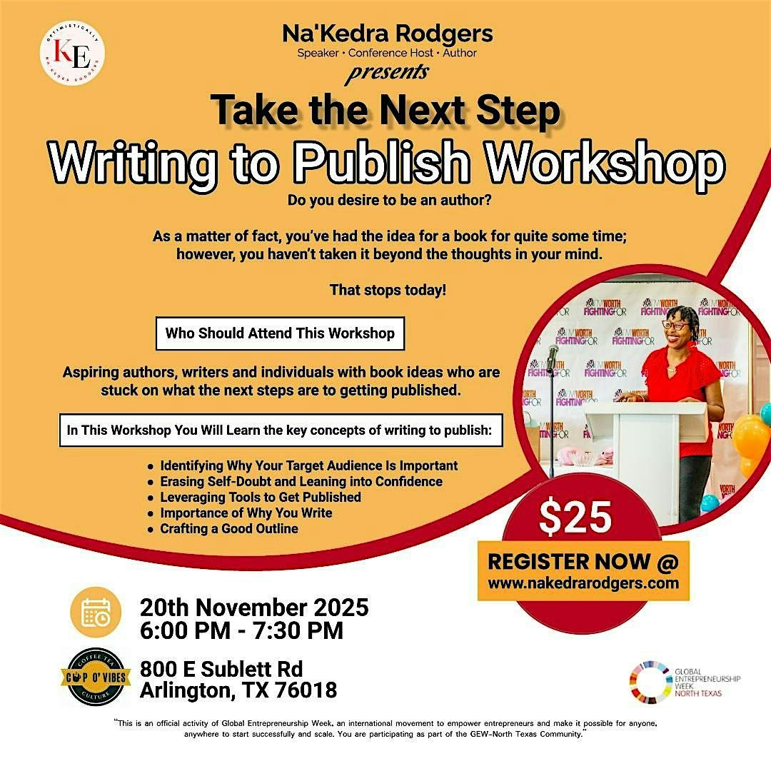Take The Next Step: Writing to Publish