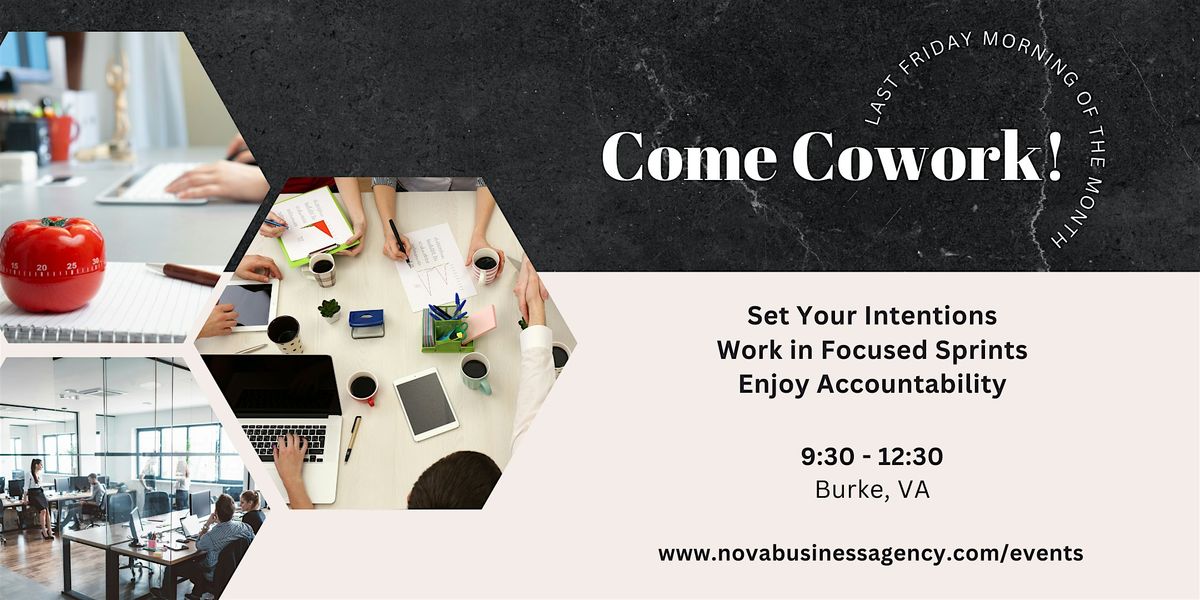In-Person Coworking Session (Burke, VA)