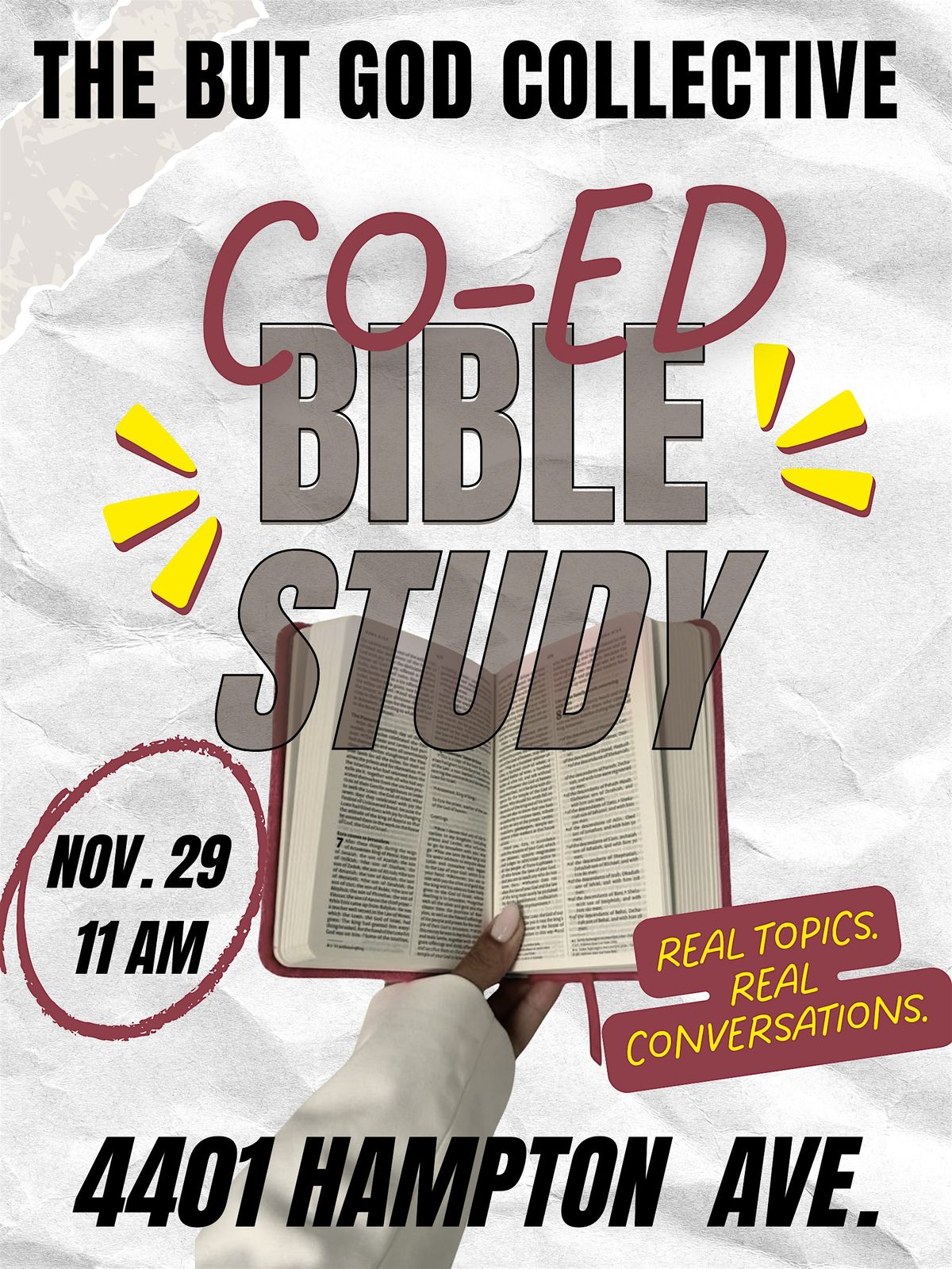 TBGC November  CO-ED Bible Study