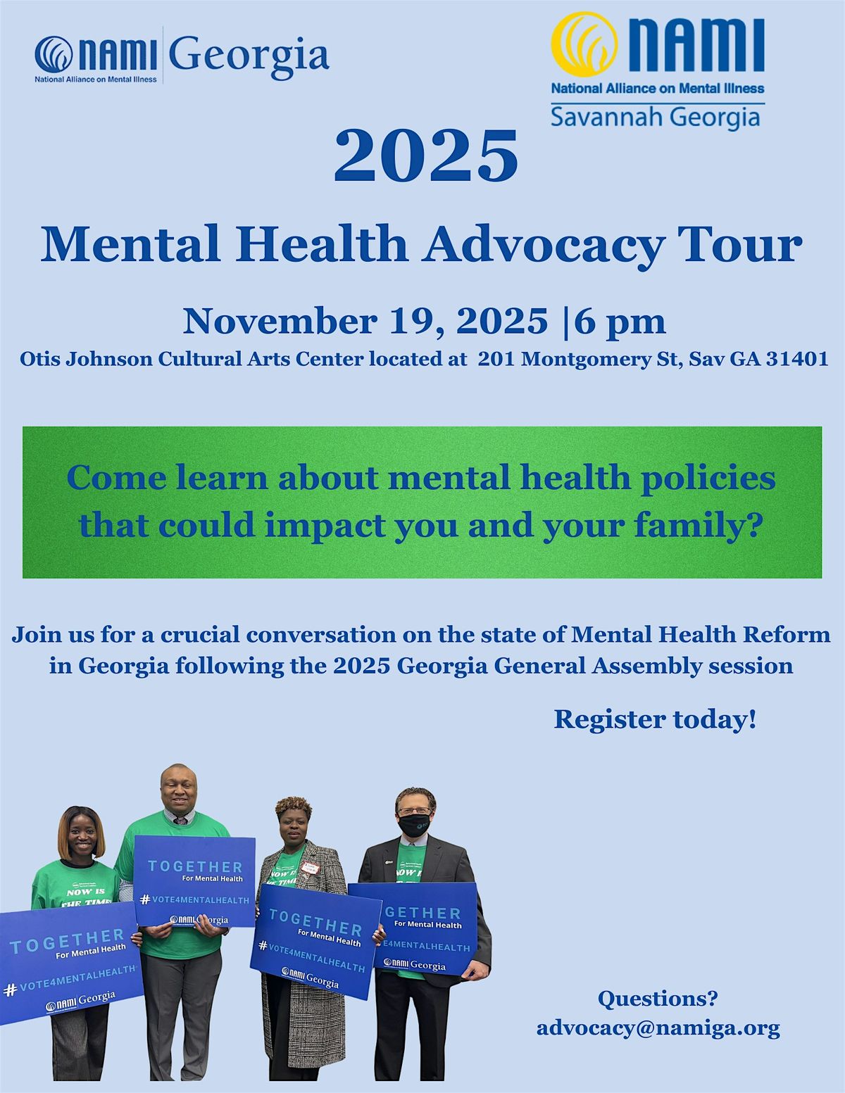 NAMI Georgia and NAMI Savannah Behavioral Health Tour