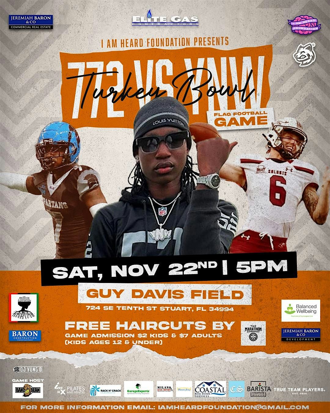 772 vs YNW Turkey Bowl Flag Football Game