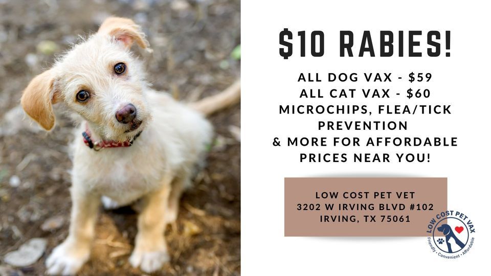 Irving Low Cost Pet Shots (W Irving Blvd) Low Cost Pet Vet, Irving