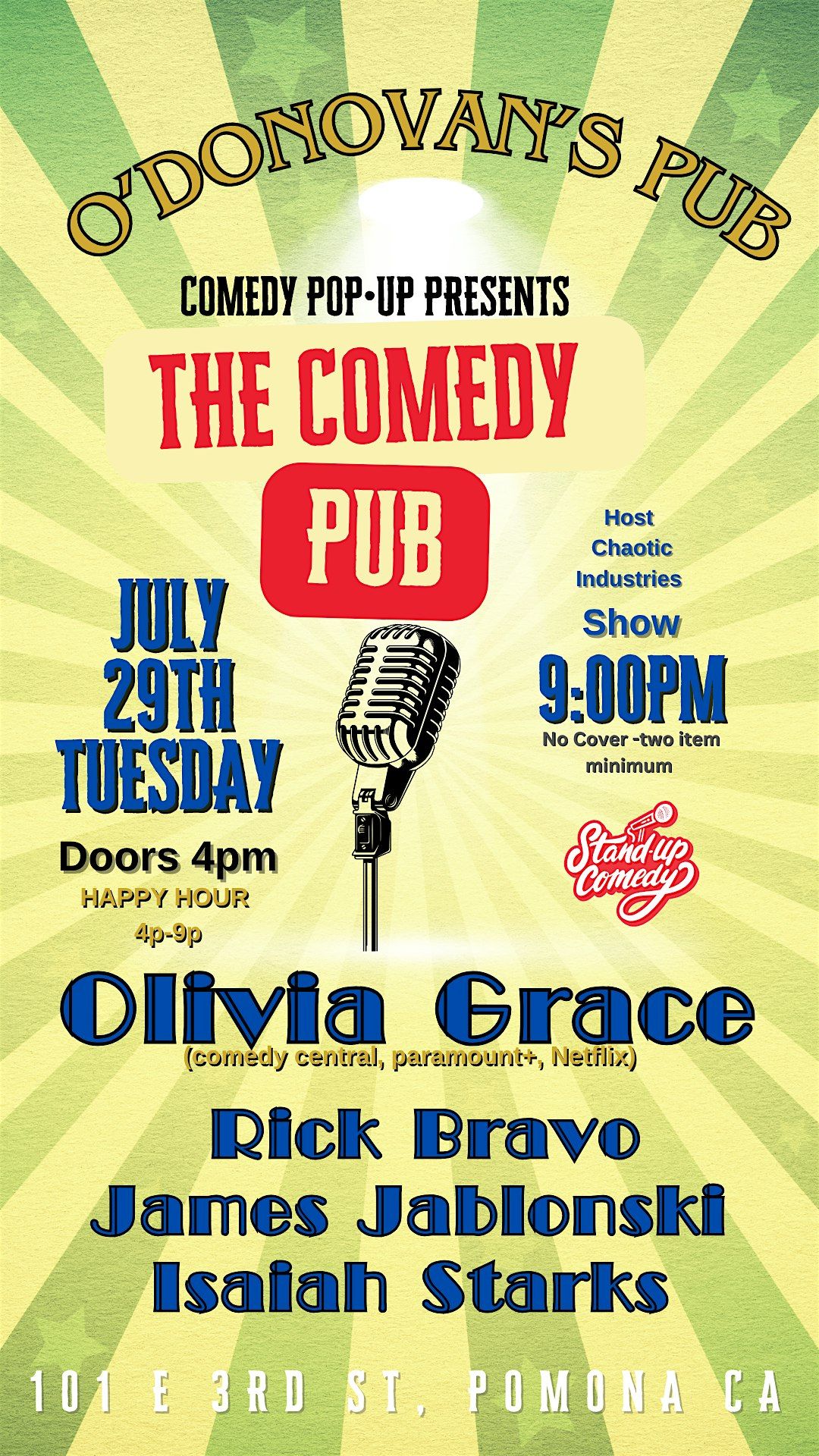 THE COMEDY PUB