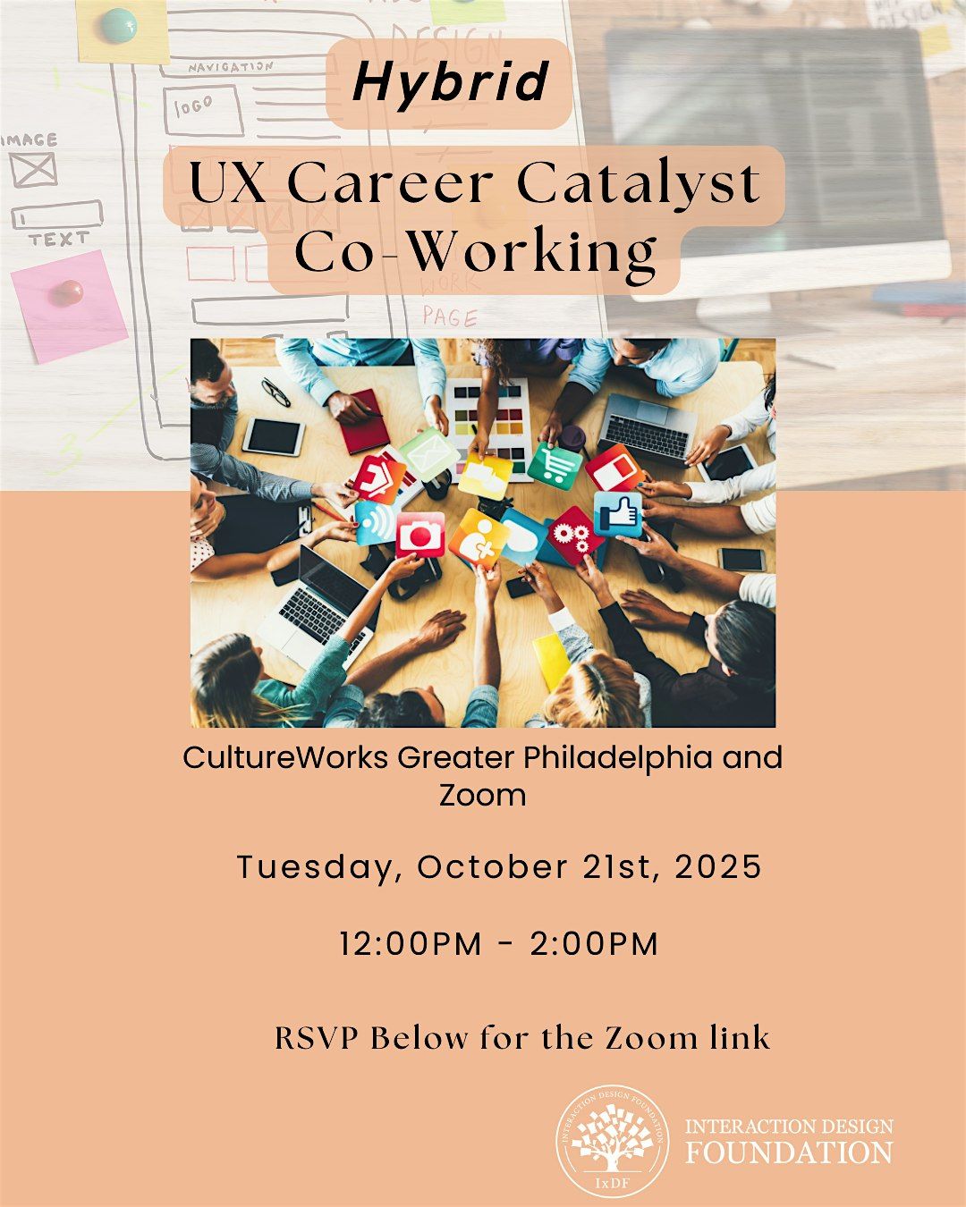 Hybrid UX Career Catalyst Co-Working: The Glow-Up Lab