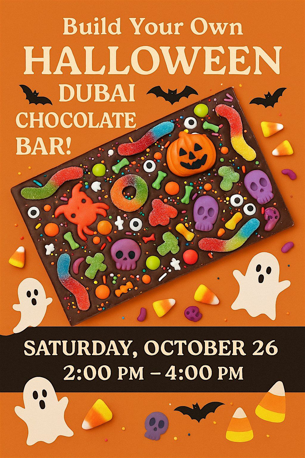 Build Your Own Halloween Dubai Chocolate Bar