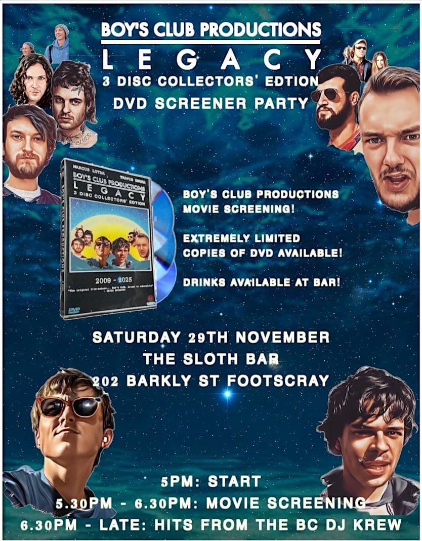 Boy\u2019s Club Productions Legacy DVD Screener Party