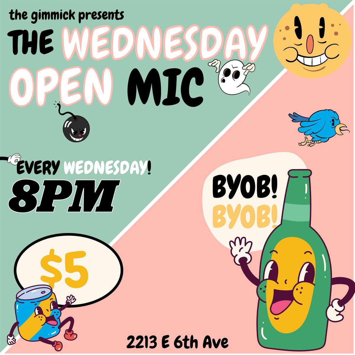 WEDNESDAY COMEDY OPEN MIC @ THE GIMMICK