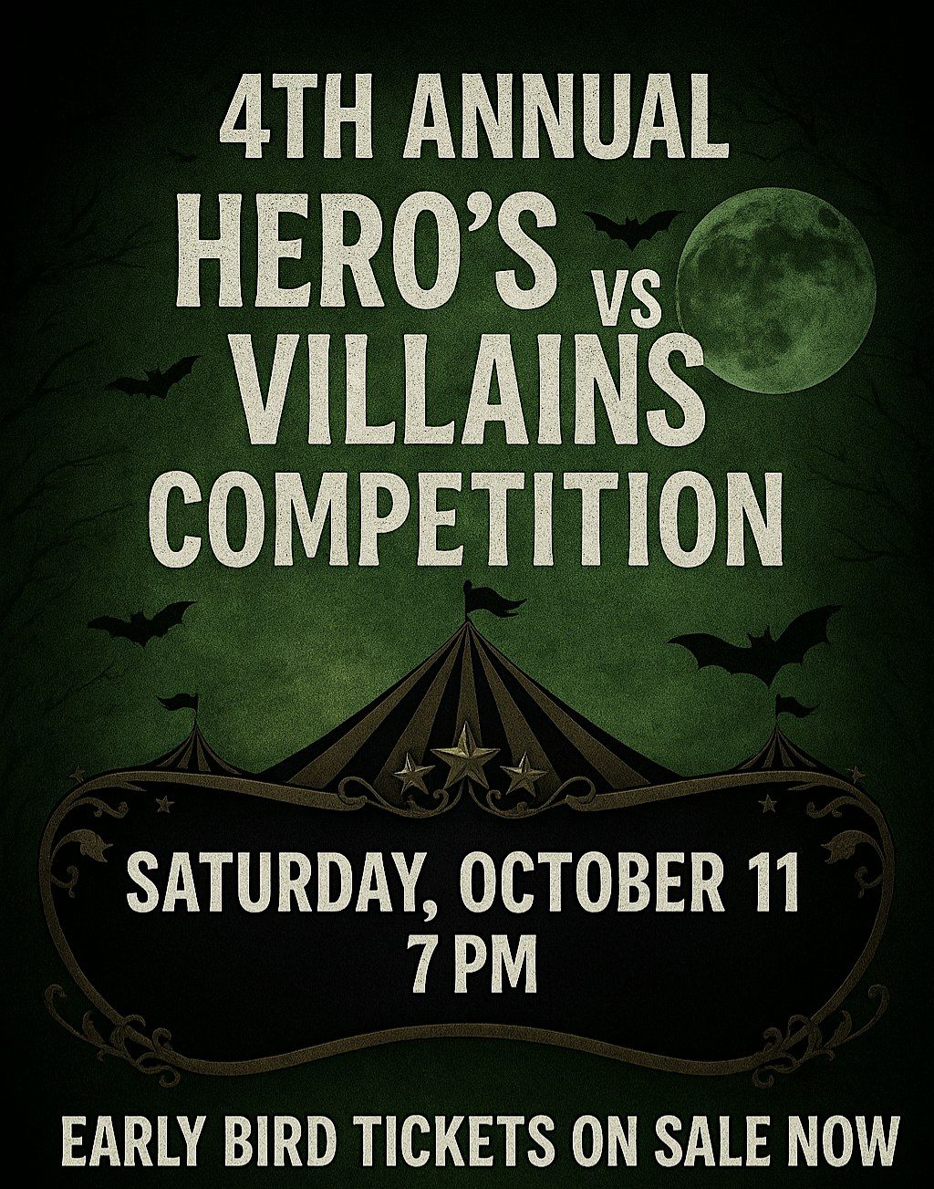 4th Annual HERO\u2019S VS VILLAINS Competition