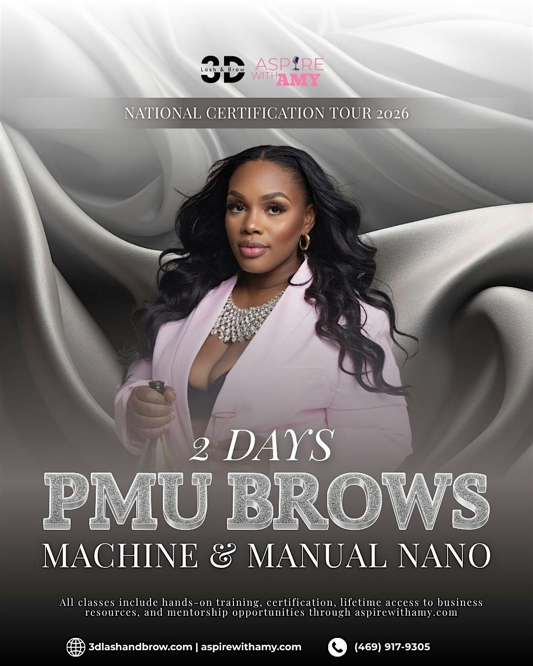 PMU BROWS (MACHINE + MANUAL NANO) CERTIFICATION \u2013 ATLA, GA (MARCH 23\u201324)
