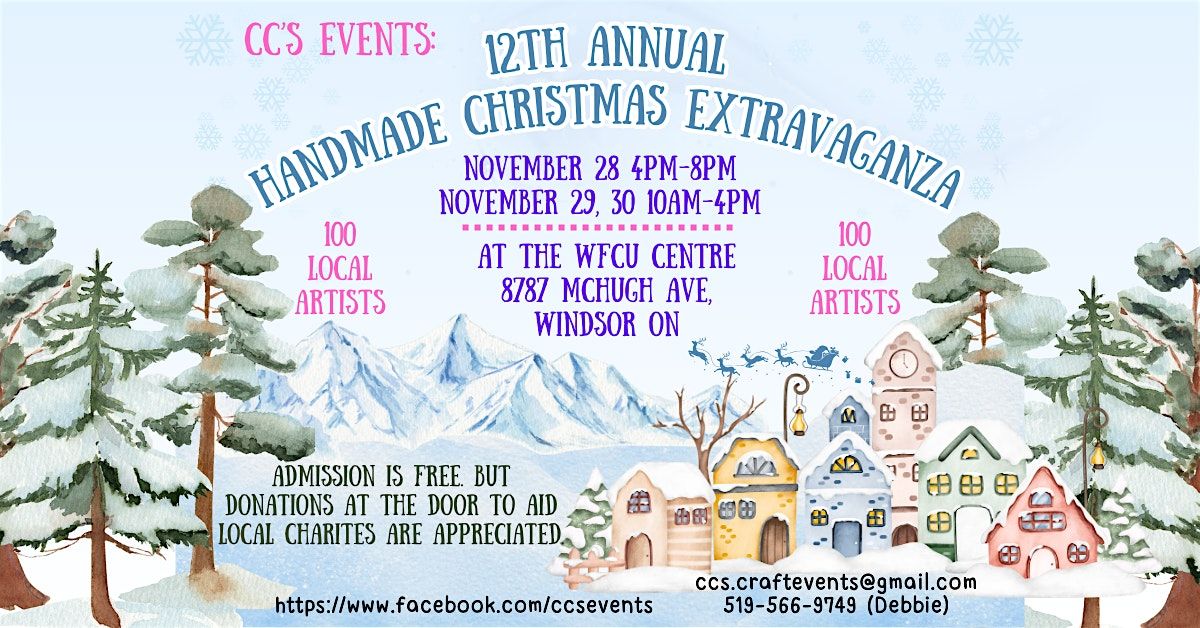 CC's Events 12th Annual Handmade Christmas Extravaganza