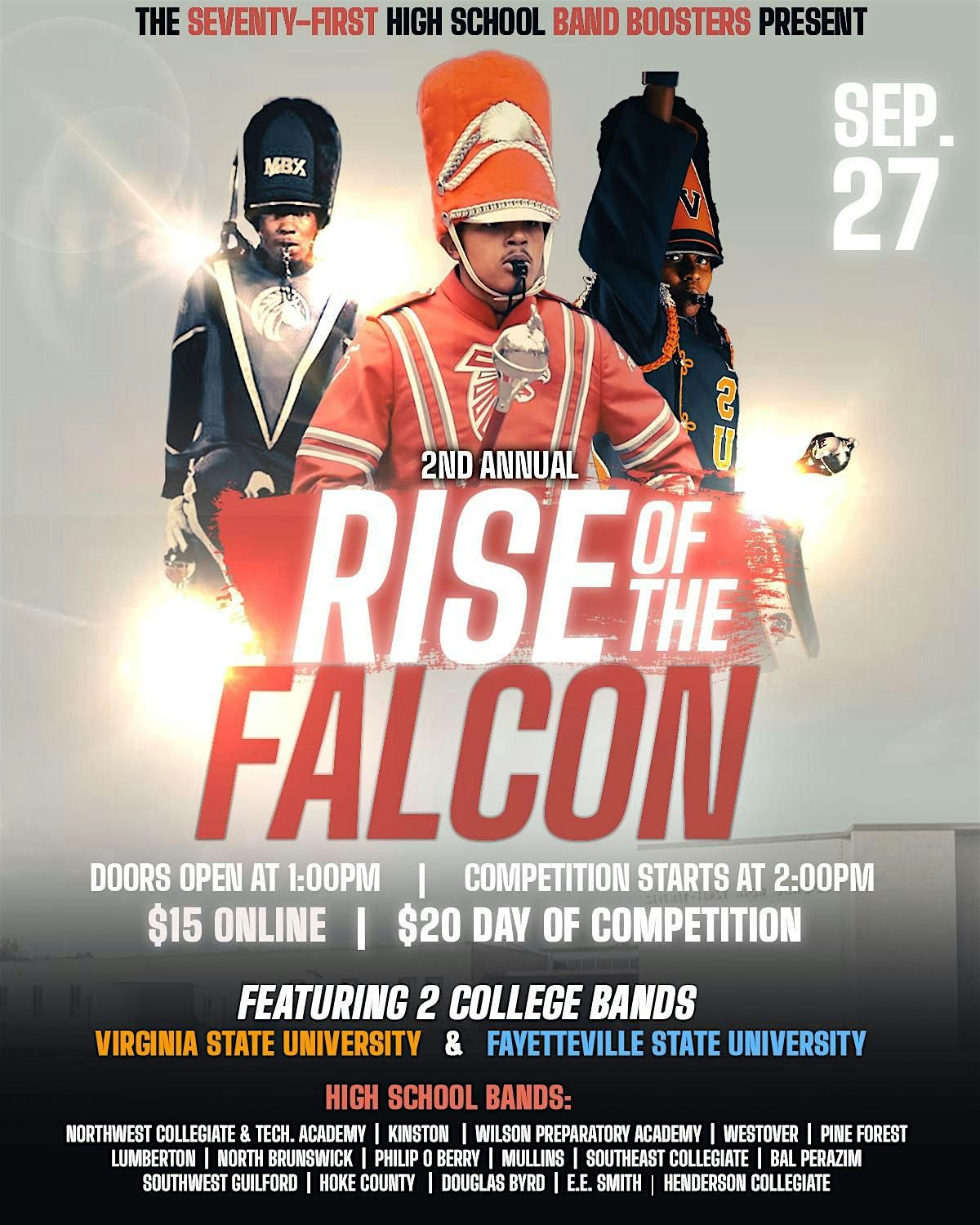 2nd Annual Rise of the Falcon Band Competition