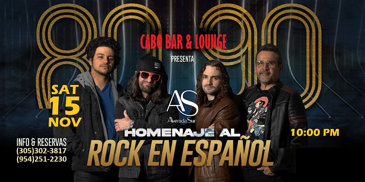 HOMENAJE al ROCK en ESPA\u00d1OL  80's 90's by Avenida Sur