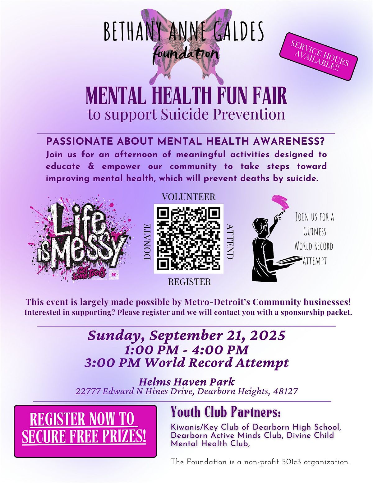 Break a World Record at our 2025 Mental Health Fun Fair
