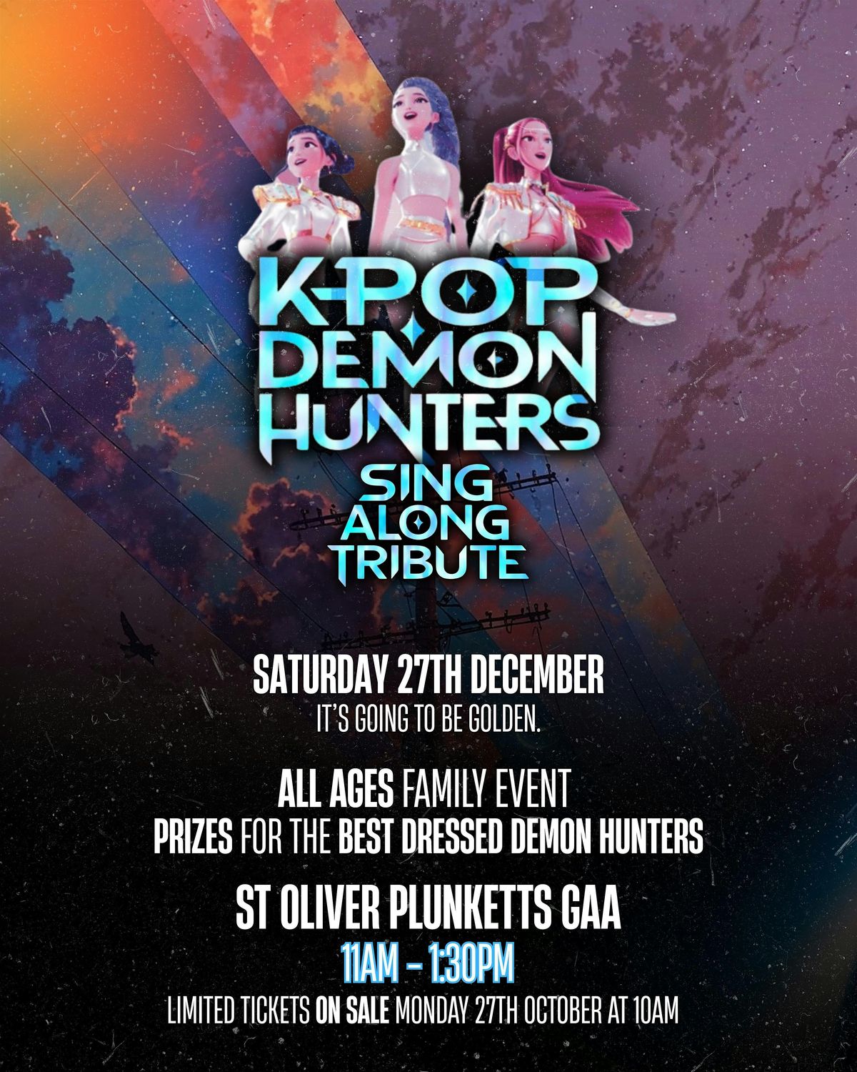 K-Pop Demon Hunters sing-along tribute - Sat 27th Dec - 11am