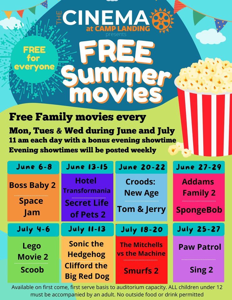 FREE Summer Kids Movies at The Cinema