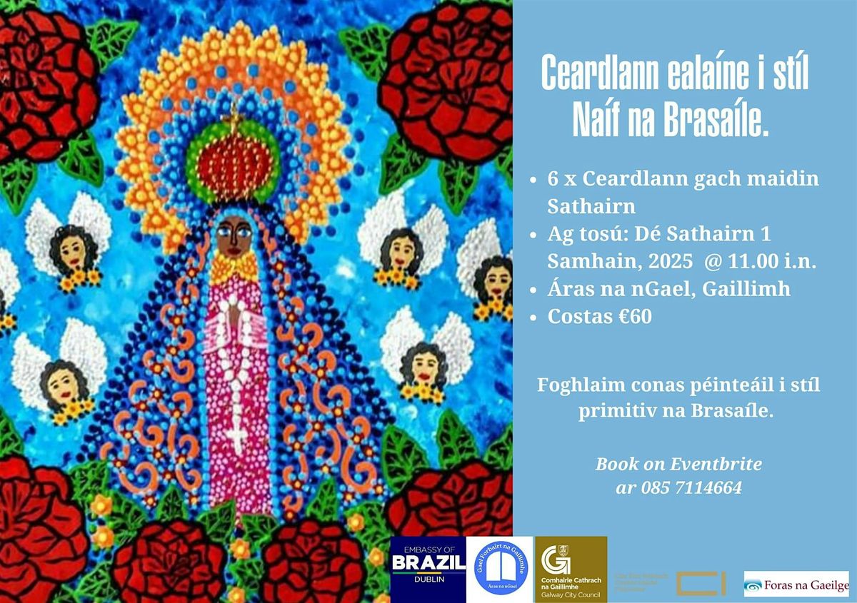 C\u00farsa eala\u00edne Naif na Brasa\u00edle - Curso de arte Naif - Brazilian Naif Art