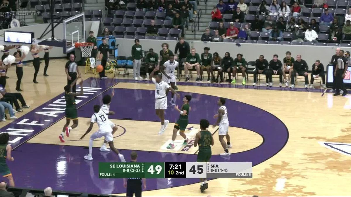 Stephen F Austin Lumberjacks at Southeastern Louisiana Lions Mens Basketball at University Center SELU