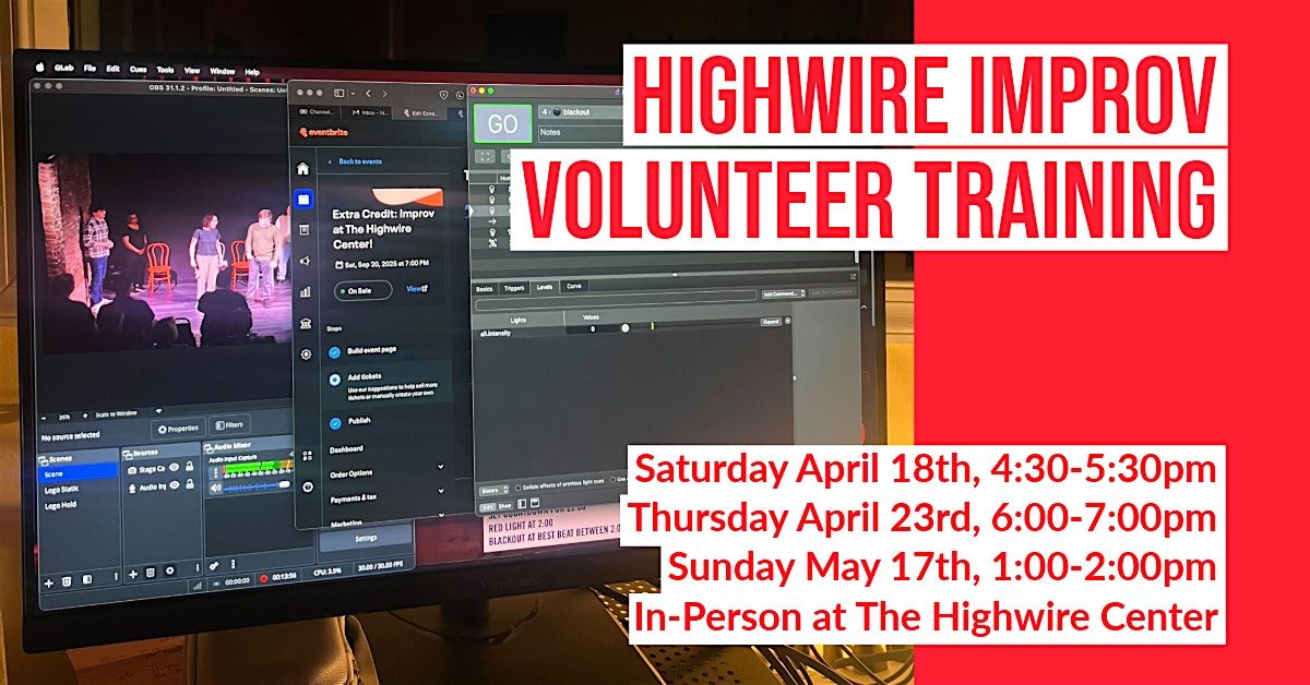 Volunteer Training at Highwire Improv!