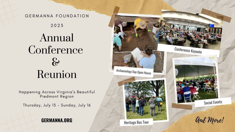 Germanna 2023 Annual Conference & Reunion
