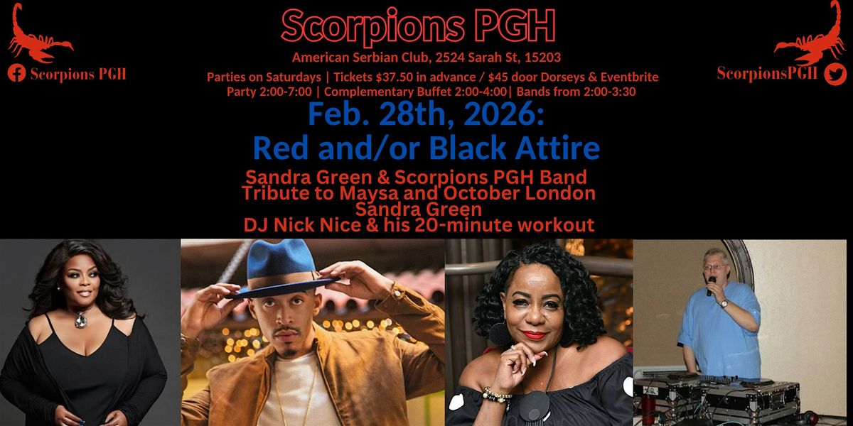 Scorpions PGH Red And\/or Black Attire Day Party