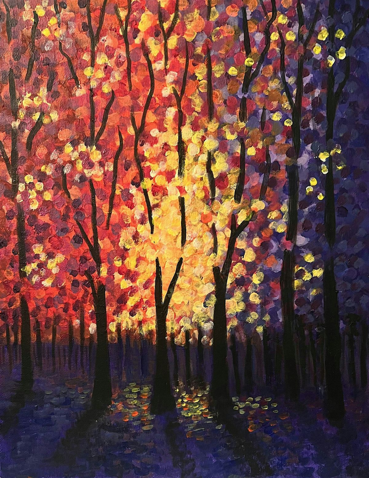 Forest Glow Paint Night