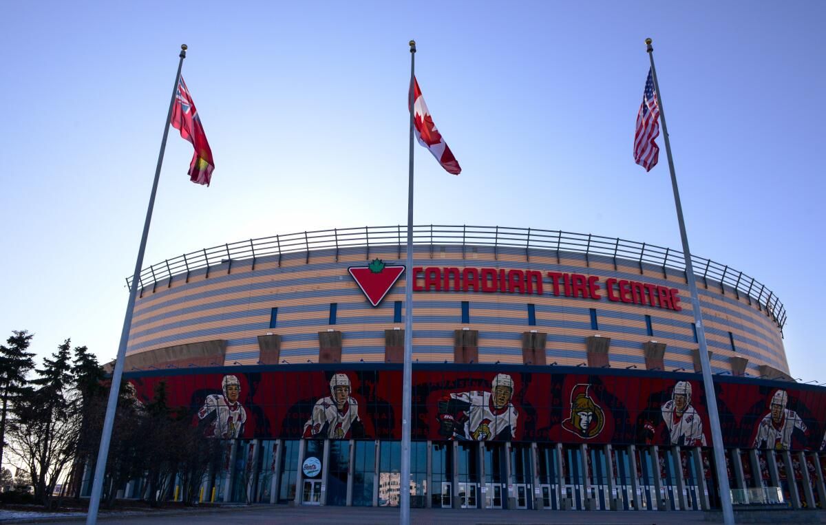Parking Anaheim Ducks at Ottawa Senators