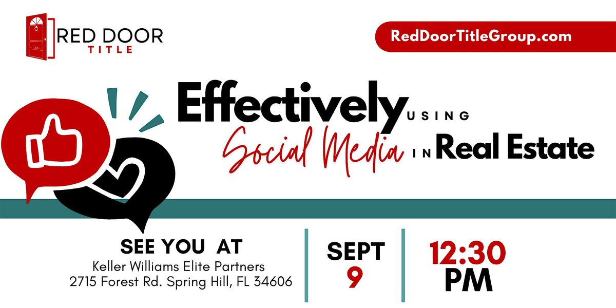 Effectively Using Social Media In Real Estate