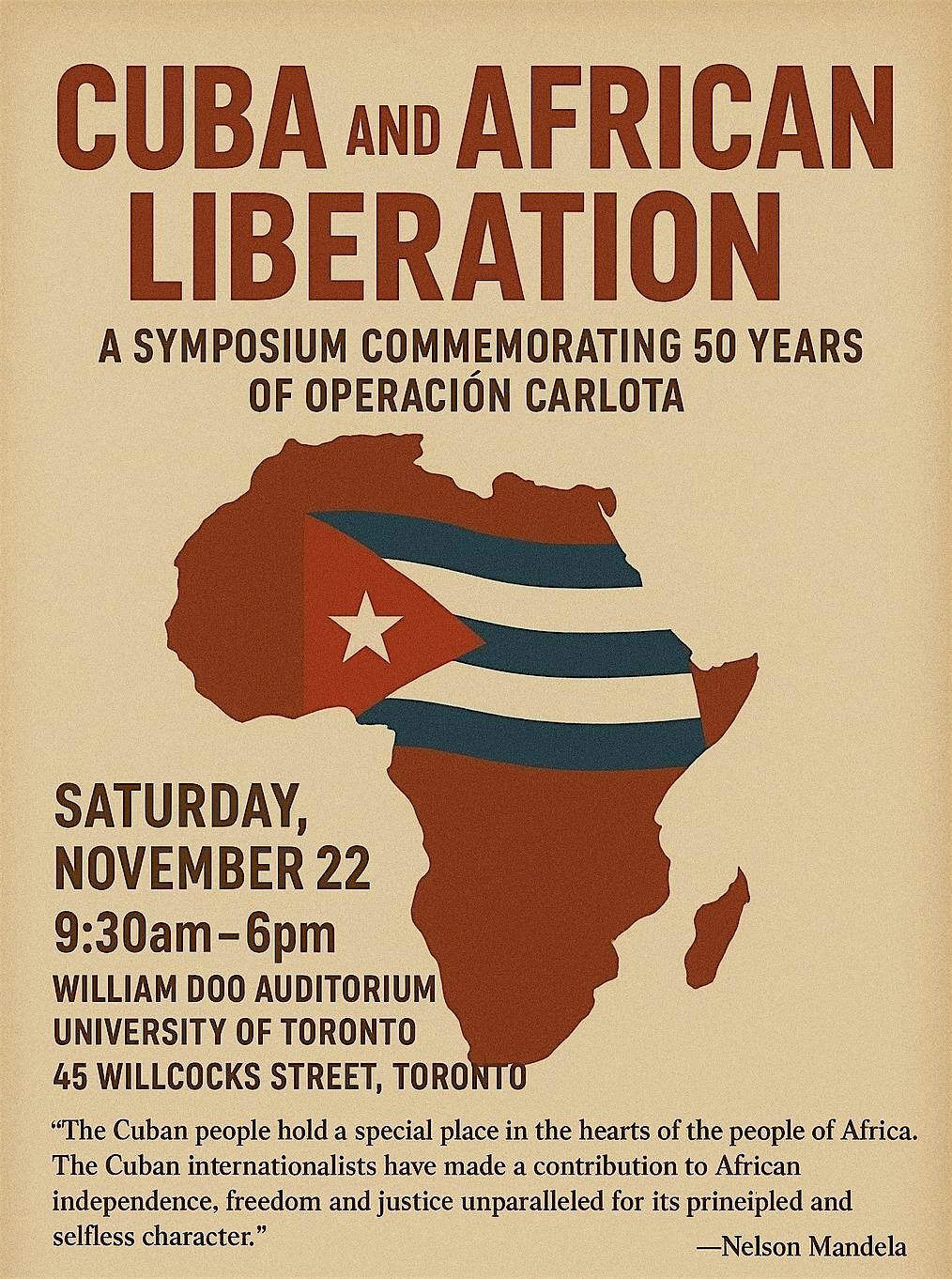 Cuba and Africa Liberation: Commemorating 50 Years of Operaci\u00f3n Carlota