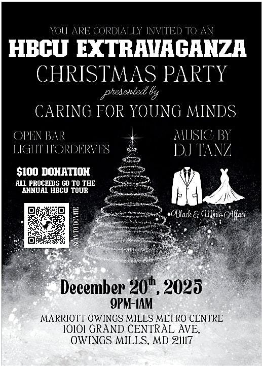 Caring For Young Minds Annual HBCU Christmas Fundraiser