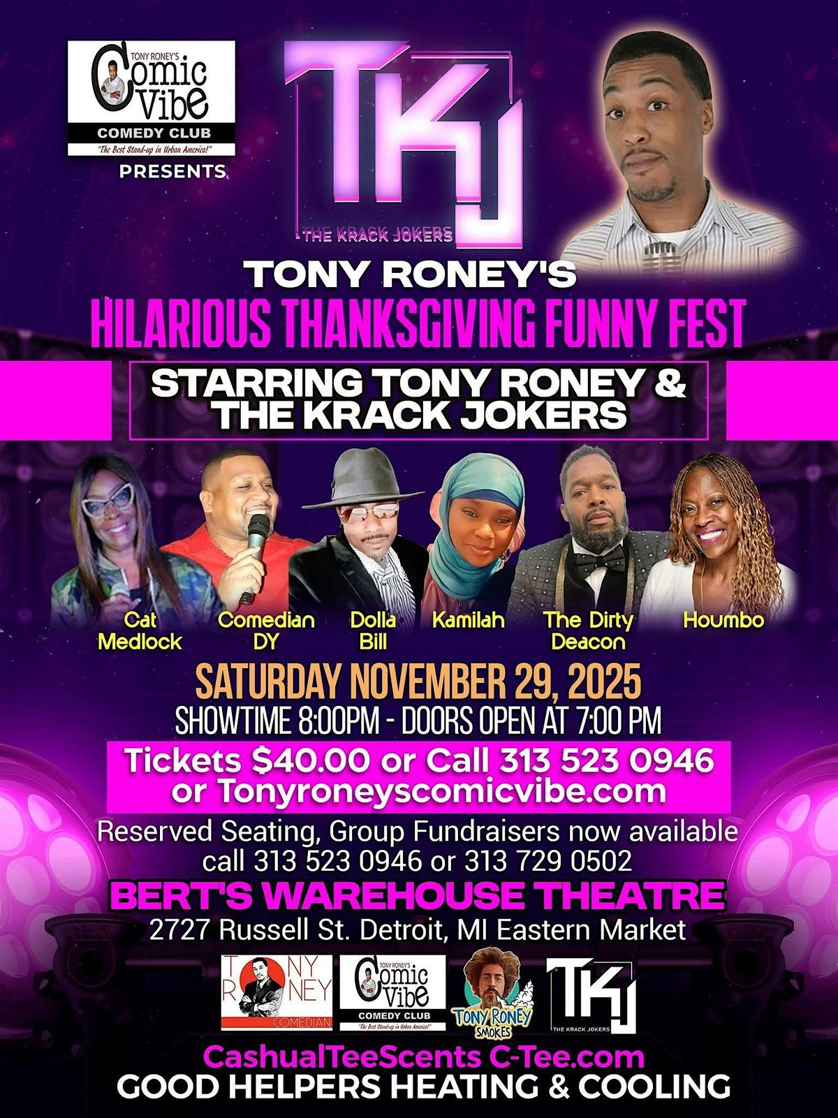 Tony Roney Hilarious Thanksgiving Comedy