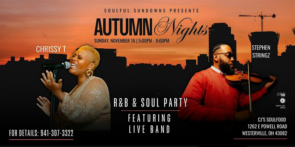 Soulful Sundowns Presents "Autumn Nights" RnB & Soul Party