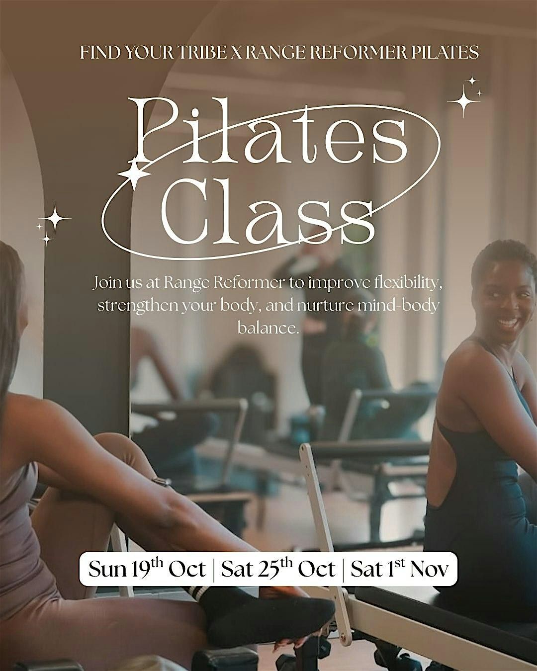 FIND YOUR TRIBE X RANGE REFORMER PILATES