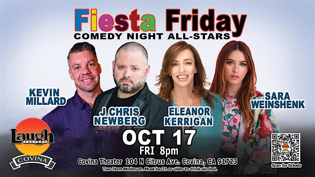 FREE FRIDAY COMEDY TICKETS (J Chris Newberg, Eleanor Kerrigan,& more)