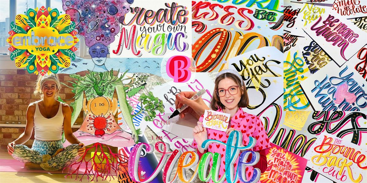 Chakra Yoga and Artfirmation Hand-Lettering workshop